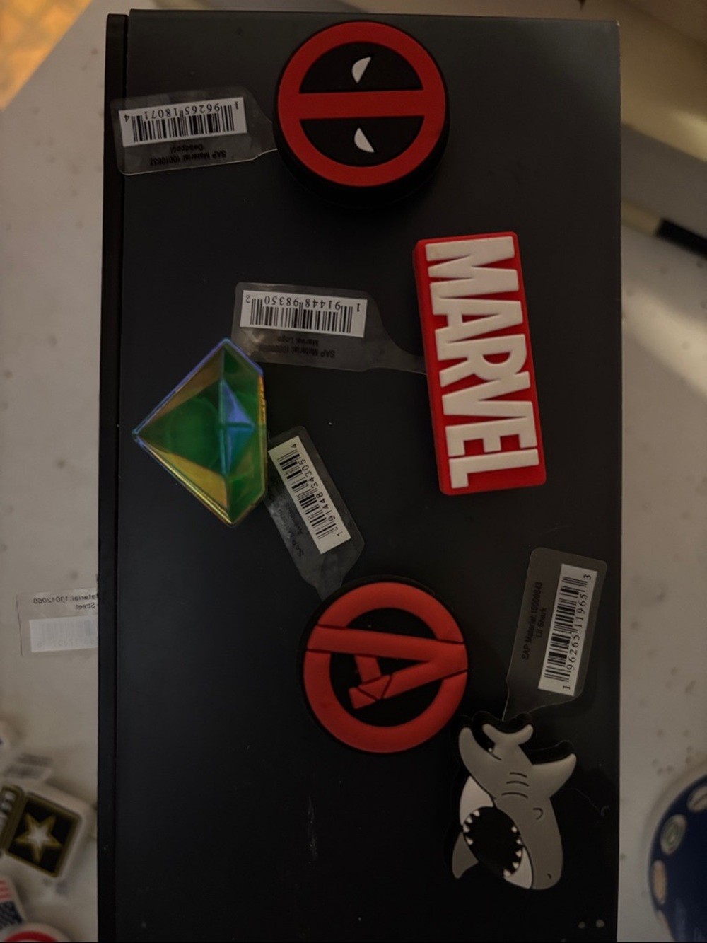 CROCS Red Marvel & Deadpool Rubber Jibbitz Set